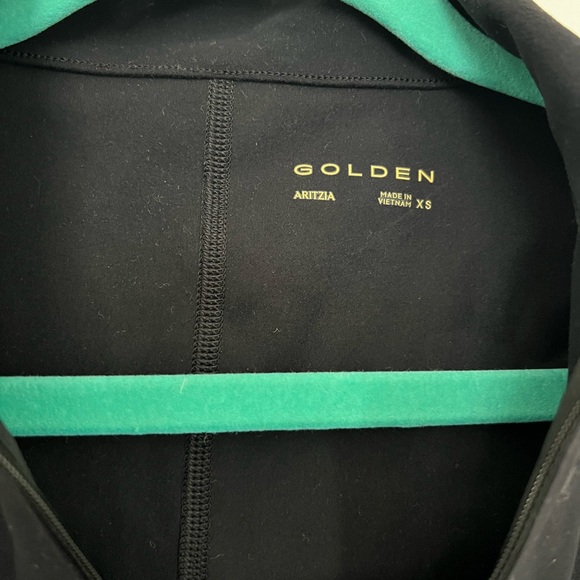 BNWT Aritizia Golden Xs Black zip up romper - Picture 2 of 4